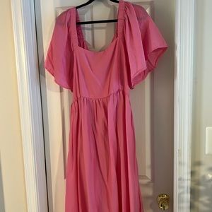 Open Back Midi Dress